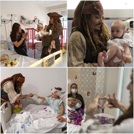 Johnny Depp Becomes Jack Sparrow Again in Heartwarming Surprise Visit to Spanish Children’s Hospital
