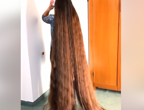 She hasn’t gotten a haircut in twenty-five years.
